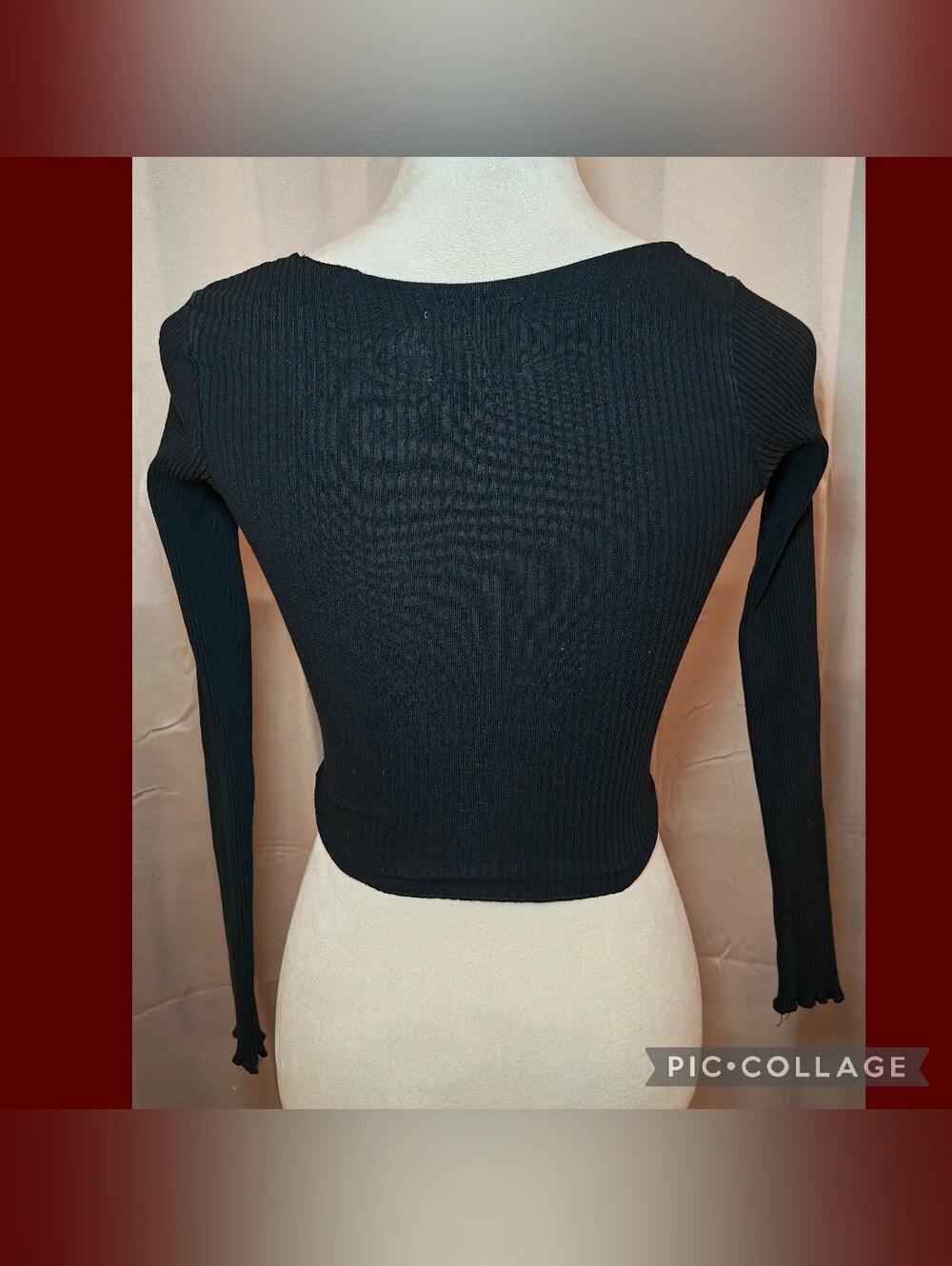 🖤Princess Polly Pinch Me Ribbed & Ruched Crop Top🖤 - Picture 3 of 6